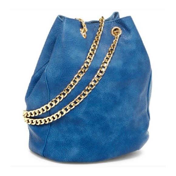 LAST ONE Maise Bucket Crossbody In Blue - Picture 4 of 8